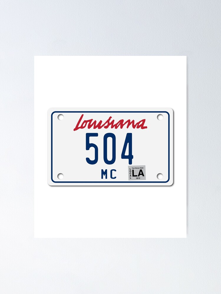 Fishing Louisiana Novelty Metal License Plate