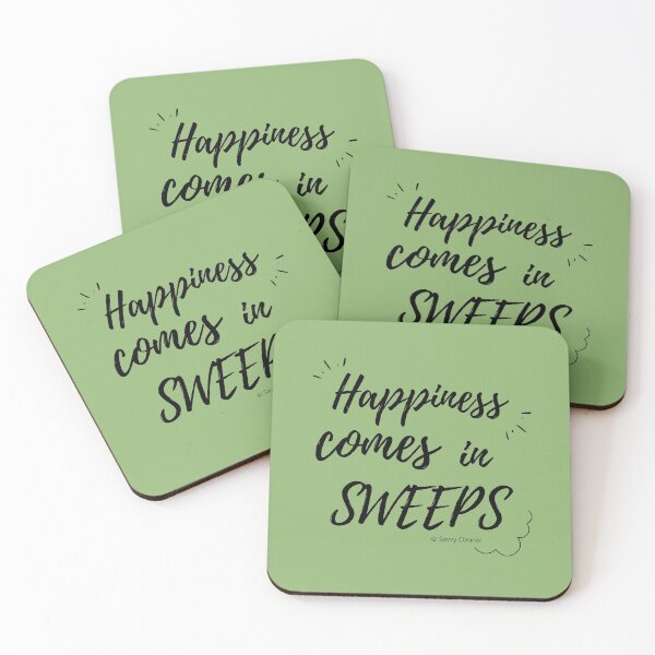 Item preview, Happiness Comes in Sweeps designed and sold by SavvyCleaner.