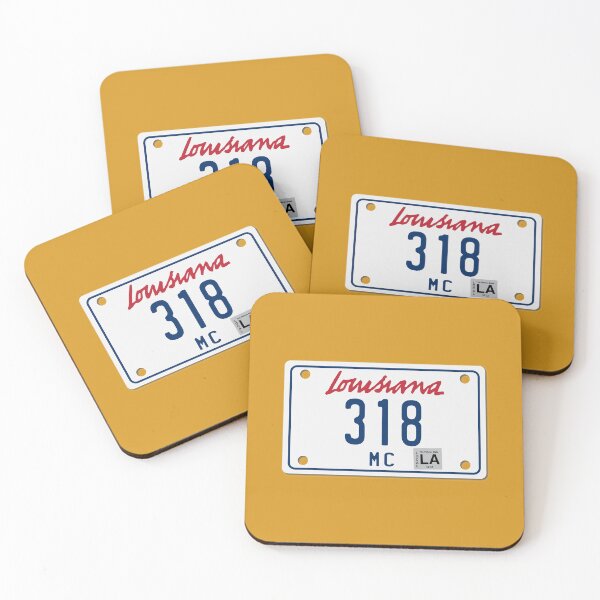 Item preview, Louisiana Motorcycle License Plate 318 (Area Code 318) designed and sold by SRnAC.