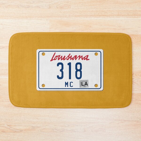 Item preview, Louisiana Motorcycle License Plate 318 (Area Code 318) designed and sold by SRnAC.