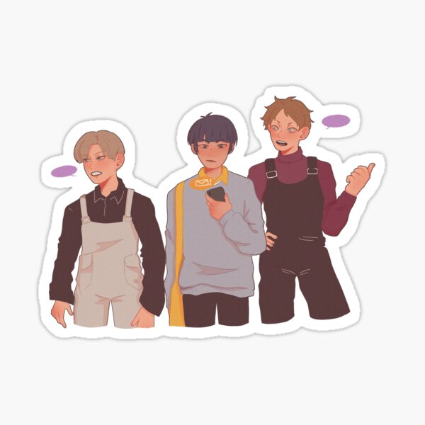 Item preview, Off Campus Shiratorizawa V2 Sticker designed and sold by miintee.