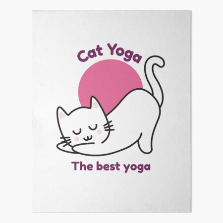 Cute Yoga Cat Just Breathe - Beautiful yoga cat - Gift for yoga