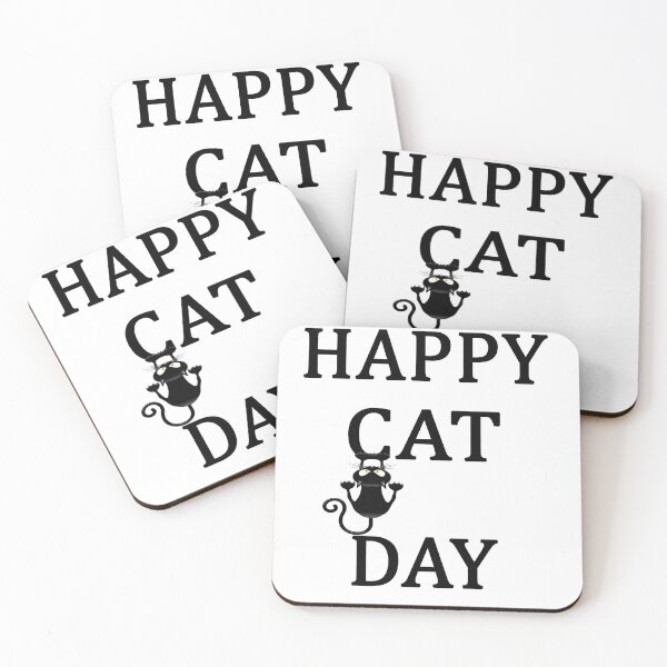 Item preview, HAPPY CAT DAY INTERNATIONAL CAT DAY designed and sold by Andrea Lina.