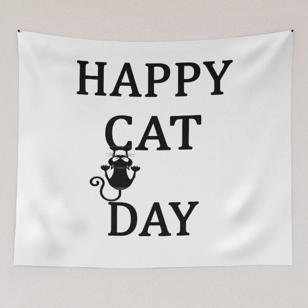 Item preview, HAPPY CAT DAY INTERNATIONAL CAT DAY designed and sold by Andrea Lina.