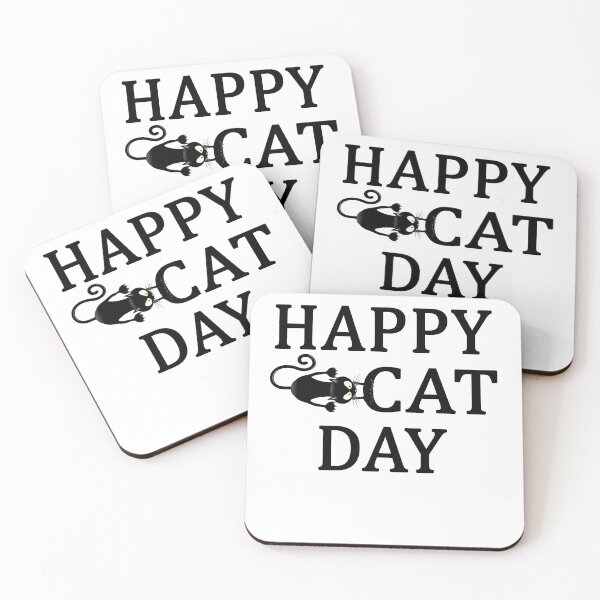 Item preview, HAPPY CAT DAY INTERNATIONAL CAT DAY designed and sold by Andrea Lina.