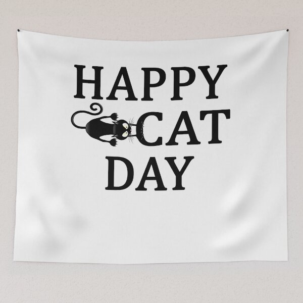 Item preview, HAPPY CAT DAY INTERNATIONAL CAT DAY designed and sold by Andrea Lina.