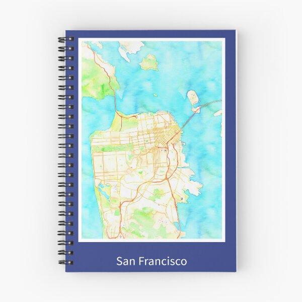 Item preview, San Francisco Map Art Print in Watercolor designed and sold by randomorder.