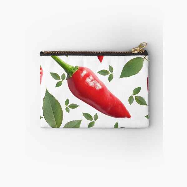 Item preview, Red chilli and green leaf pattern design mask designed and sold by KGN  CREATIVITY.