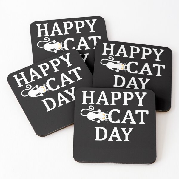 Item preview, HAPPY CAT DAY INTERNATIONAL CAT DAY designed and sold by Andrea Lina.