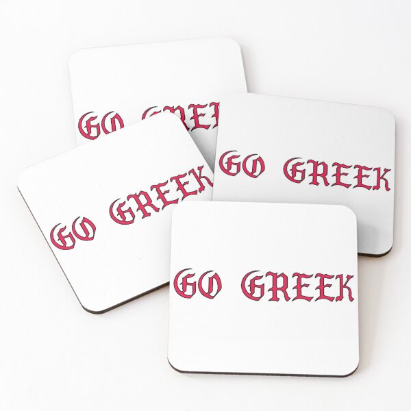 Item preview, GO GREEK RED STICKER designed and sold by ava-olivia.