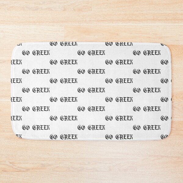 Item preview, GO GREEK BLACK STICKER designed and sold by ava-olivia.