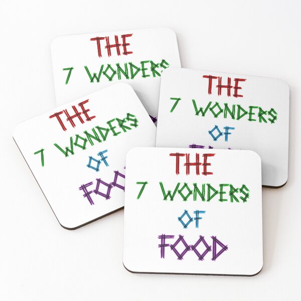 Item preview, The 7 Wonders of Food Text Art Design designed and sold by Aldrin Capco.