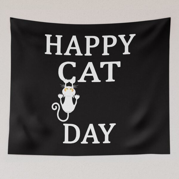 Item preview, HAPPY CAT DAY INTERNATIONAL CAT DAY designed and sold by Andrea Lina.