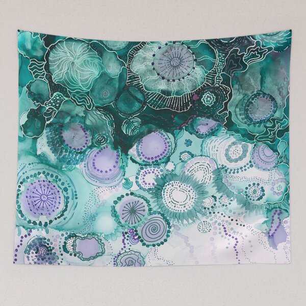 Item preview, Teal Circular Motion  designed and sold by Lois Gardiner.