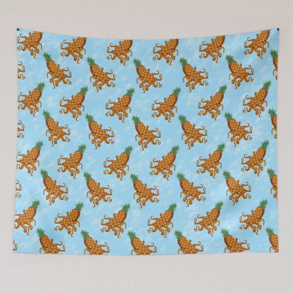Item preview, Tropical Pineapple Octopus Cute Cartoon Animal Lover Humor designed and sold by NicholiCosplay.