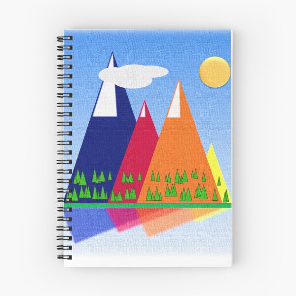 Item preview, Snow-capped multicolor mountains designed and sold by InVisibleColors.