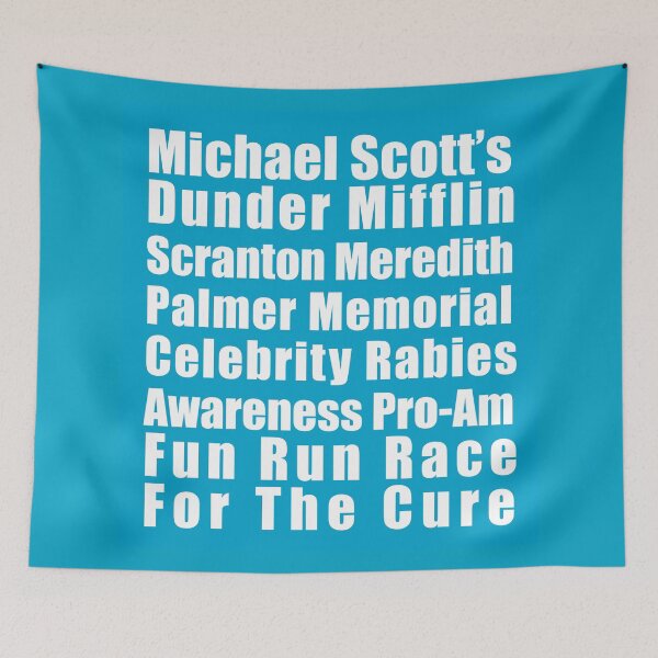Item preview, Michael Scott's Dunder Mifflin Scranton Meredith Palmer Memorial Celebrity Rabies Awareness Pro-Am Fun Run Race For The Cure designed and sold by sjwat.