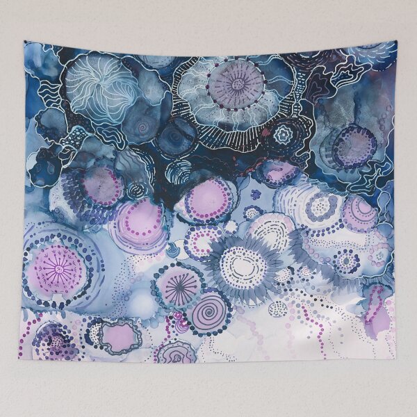 Item preview, Navy Circular Motion  designed and sold by Lois Gardiner.
