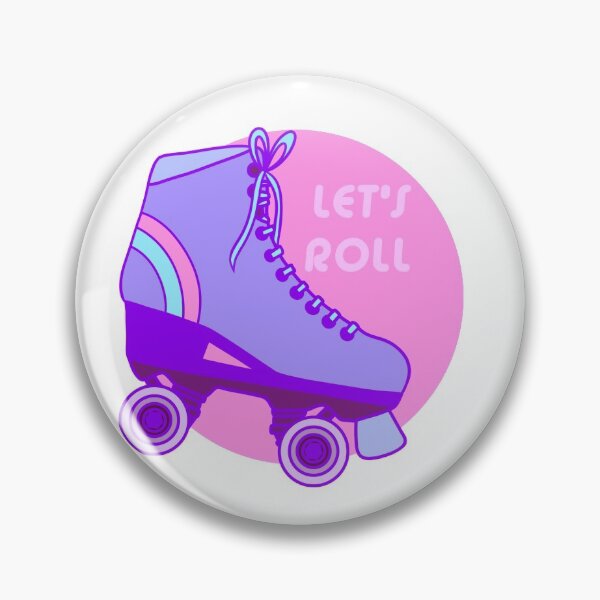 Item preview, Let's Roll | Rollerskating | Bubblegum Pink & Purple designed and sold by hiwattcreative.