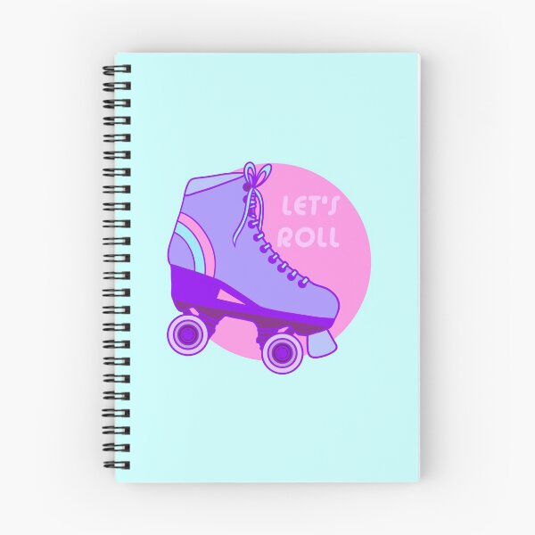 Item preview, Let's Roll | Rollerskating | Bubblegum Pink & Purple designed and sold by hiwattcreative.