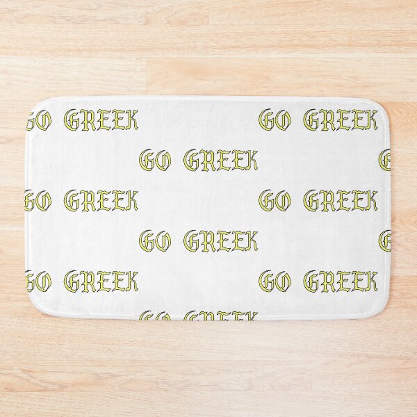 Item preview, GO GREEK YELLOW STICKER designed and sold by ava-olivia.