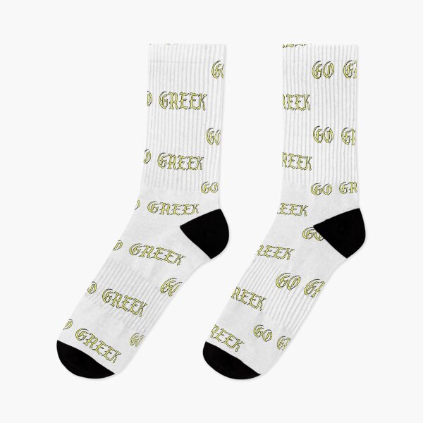 Item preview, GO GREEK YELLOW STICKER designed and sold by ava-olivia.