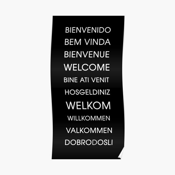 Posters Sur Le Theme Multilingue Redbubble