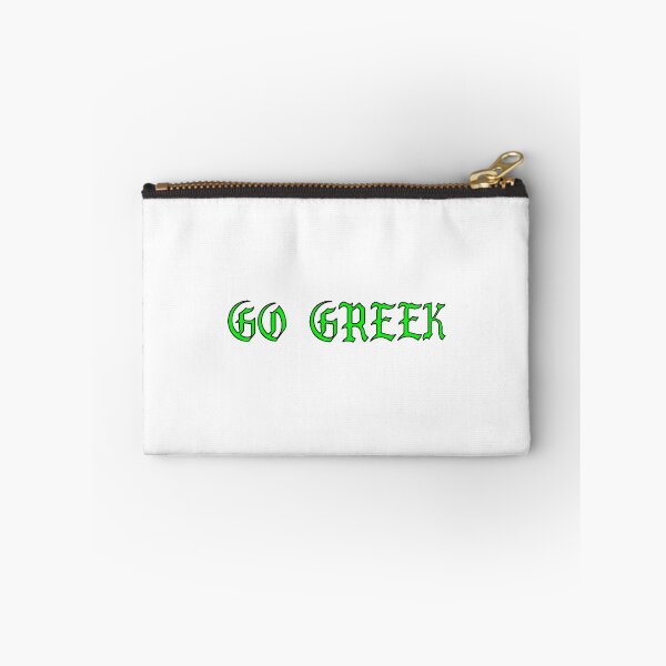 Item preview, GO GREEK NEON GREEN STICKER designed and sold by ava-olivia.