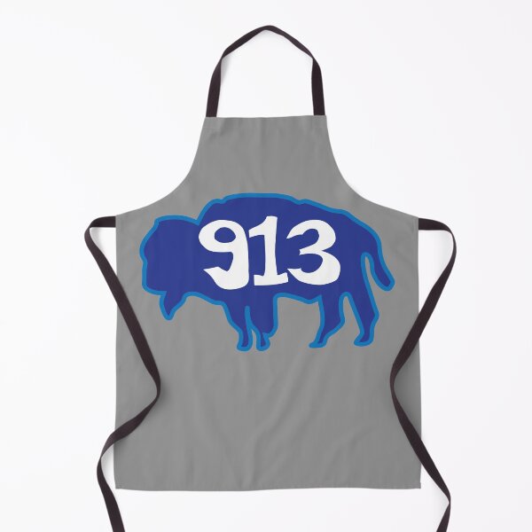 Item preview, Hand Drawn Kansas Buffalo 913 Royal Blue designed and sold by itsrturn.