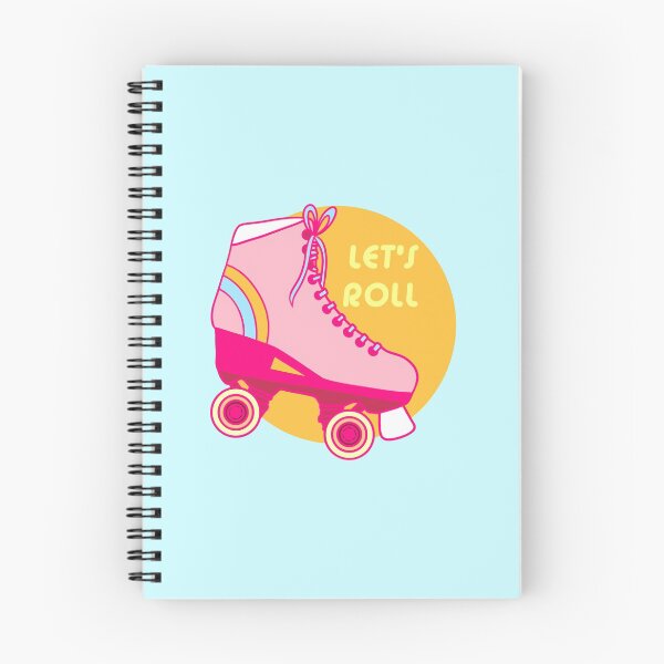 Item preview, Let's Roll | Rollerskating | Hot Pink & Orange designed and sold by hiwattcreative.