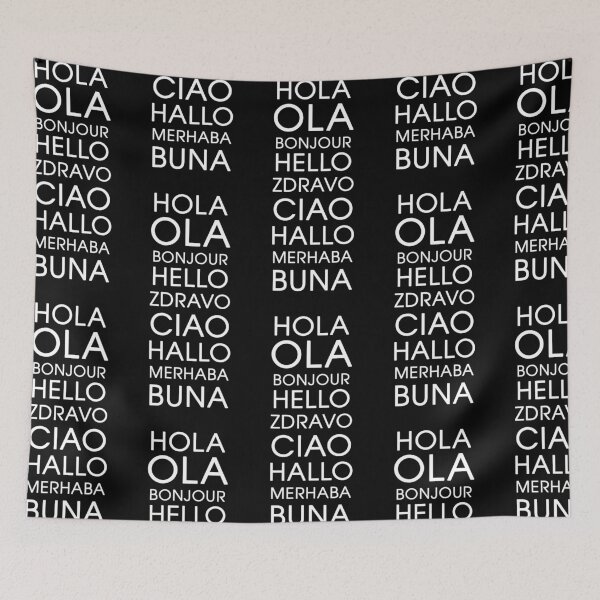 Item preview, Hello - Multiple Languages designed and sold by TresChicXO.