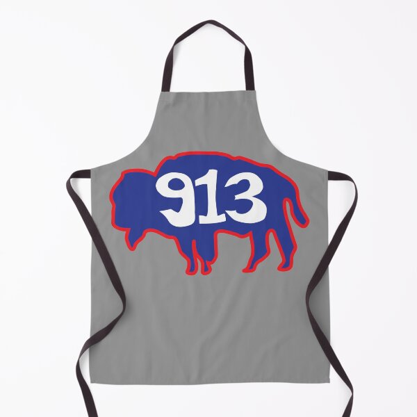 Item preview, Hand Drawn Kansas Buffalo 913 Crimson Red Blue designed and sold by itsrturn.