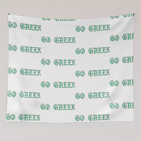 Item preview, GO GREEK GREEN STICKER designed and sold by ava-olivia.