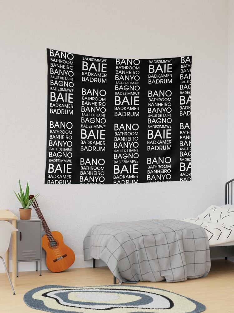 Bathroom tapestry discount