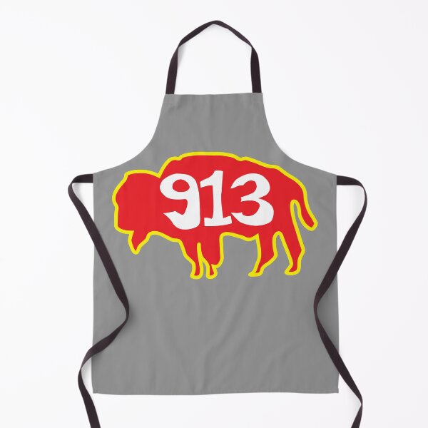 Item preview, Hand Drawn Kansas Buffalo 913 Red Gold designed and sold by itsrturn.