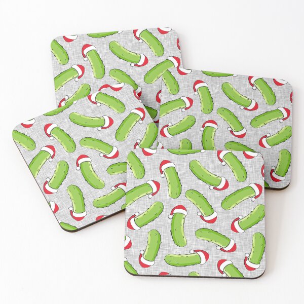 Item preview, Christmas Pickles - grey designed and sold by littlearrow.