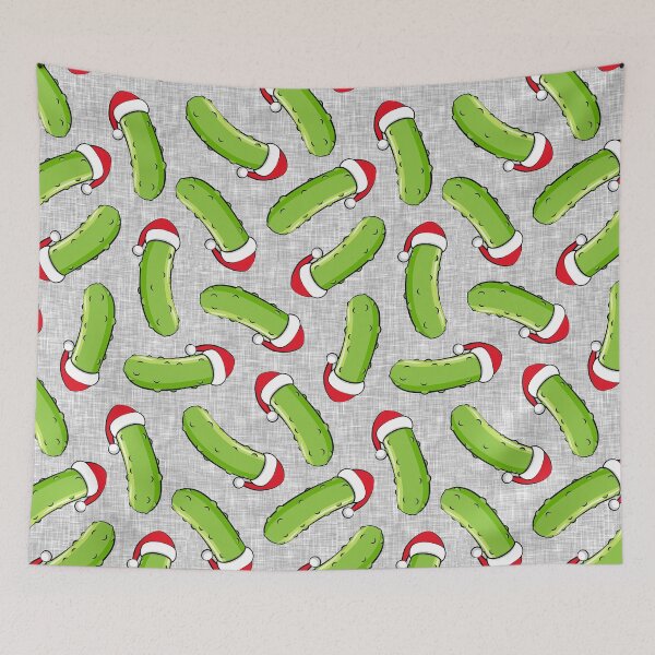 Item preview, Christmas Pickles - grey designed and sold by littlearrow.