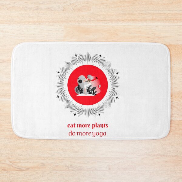 Item preview, eat more plants do more yoga designed and sold by helkav.