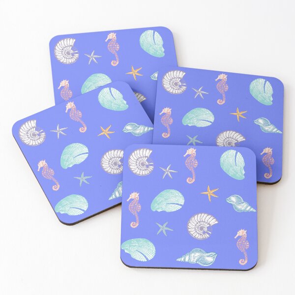 Item preview, Cute Ocean Creatures Sea Horse Sea Shells Star Fish designed and sold by LordAudes.
