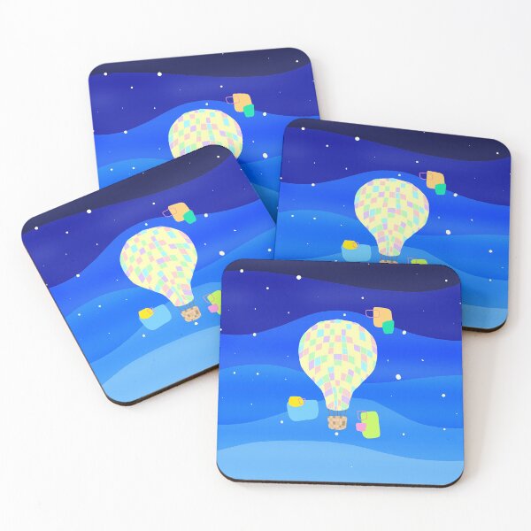 Item preview, Balloon Delights: Checkered Hot Air Balloon #graphics #illustration designed and sold by boredcreator.