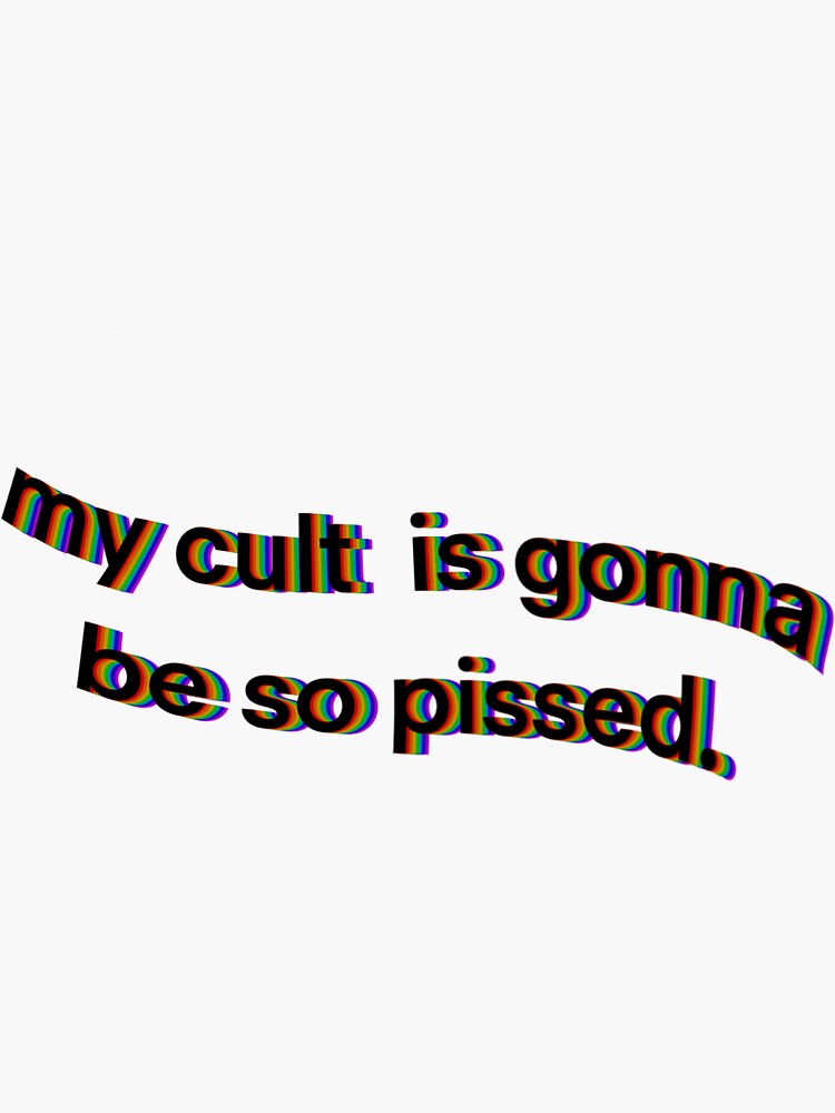 Thumbnail 3 of 3, Sticker, Klaus Hargreeves’ Cult designed and sold by theatreletters.