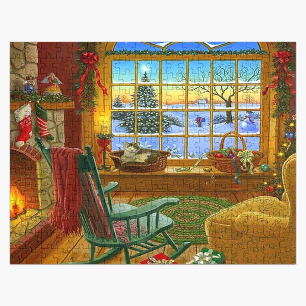 Festive Christmas Holiday Jigsaw Puzzle