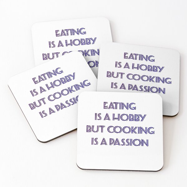 Item preview, Eating Is A Hobby But Cooking Is A Passion Text Design designed and sold by Aldrin Capco.