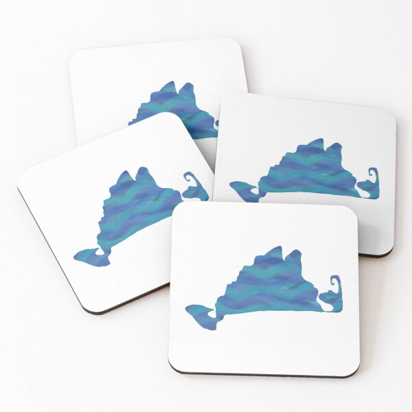 Item preview, Marthas Vineyard Outline-Blue designed and sold by marciaandrea.