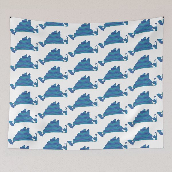 Item preview, Marthas Vineyard Outline-Blue designed and sold by marciaandrea.