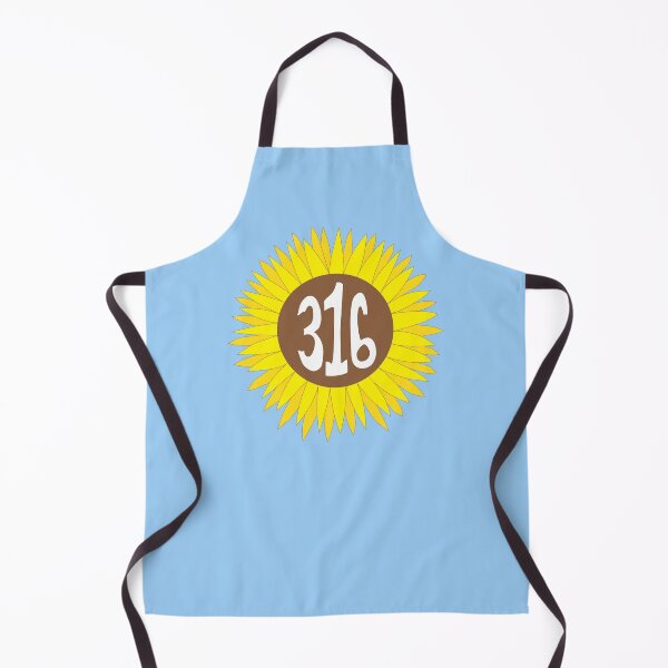 Item preview, Hand Drawn Kansas Sunflower 316 Area Code designed and sold by itsrturn.