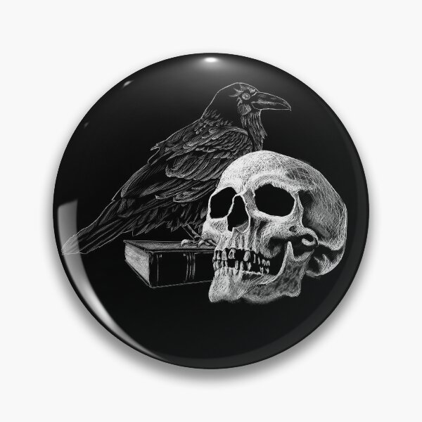 Item preview, Quoth the Raven with Skull designed and sold by SuspendedDreams.