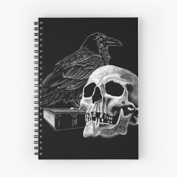 Item preview, Quoth the Raven with Skull designed and sold by SuspendedDreams.