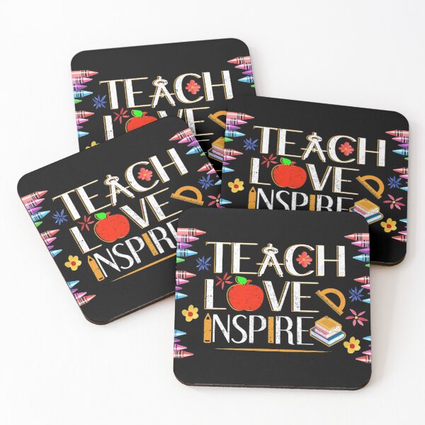 Item preview, Teach Love Inspire Mask Teacher Face designed and sold by kirsticharles.