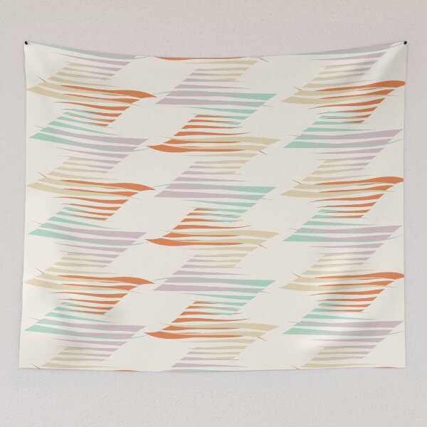 Item preview, Summer Colorful Stripes Brushes Zigzag Pattern designed and sold by IFOM.